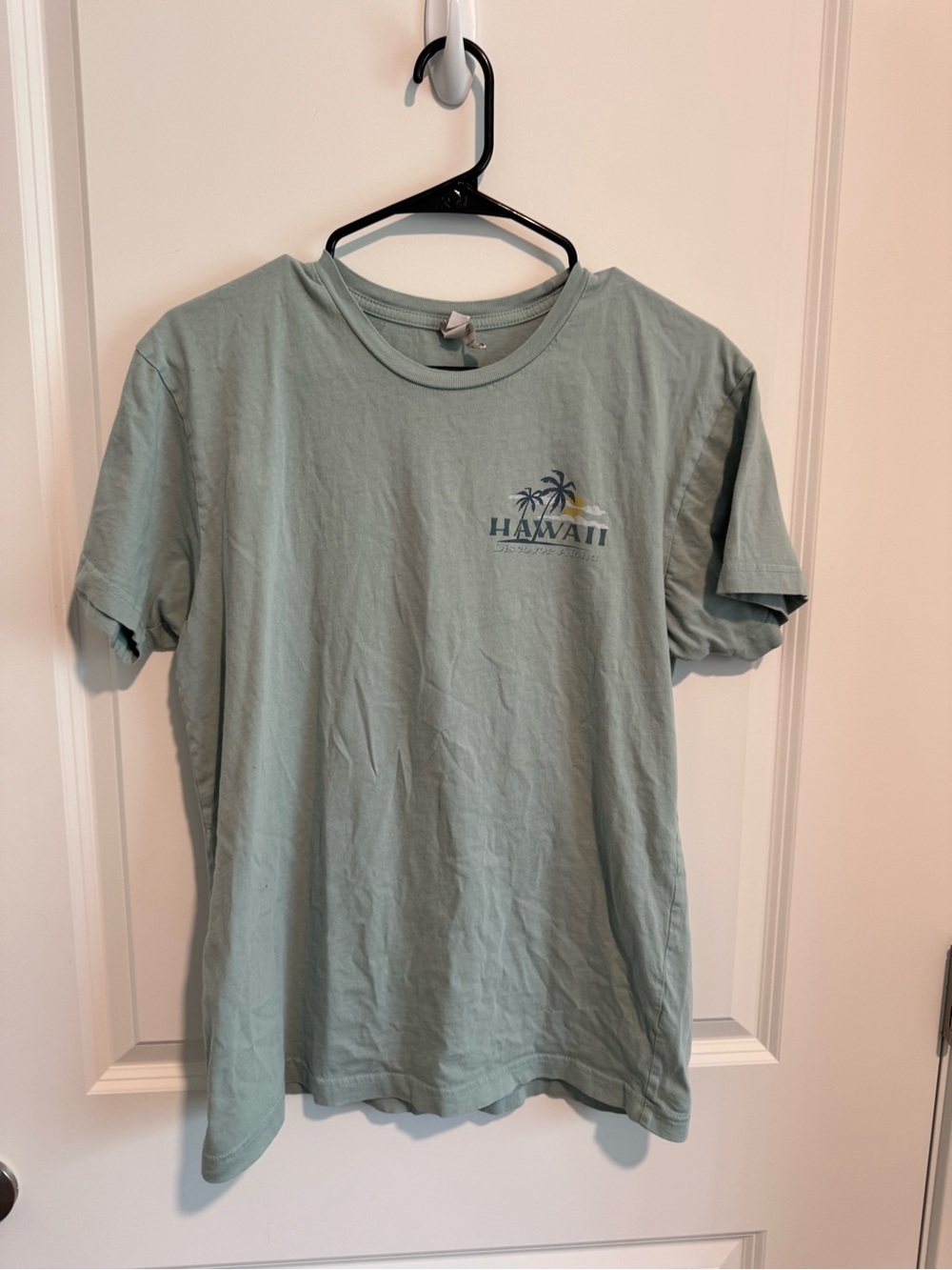 Hawaii Palm Short-Sleeve Tee in Sage Green